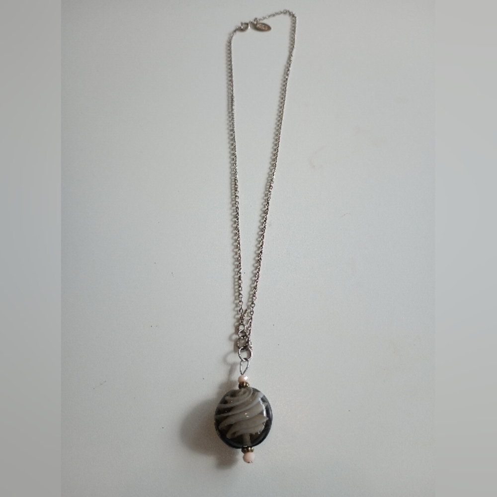 Lisa Leonard Murano Glass Sterling Silver Necklace